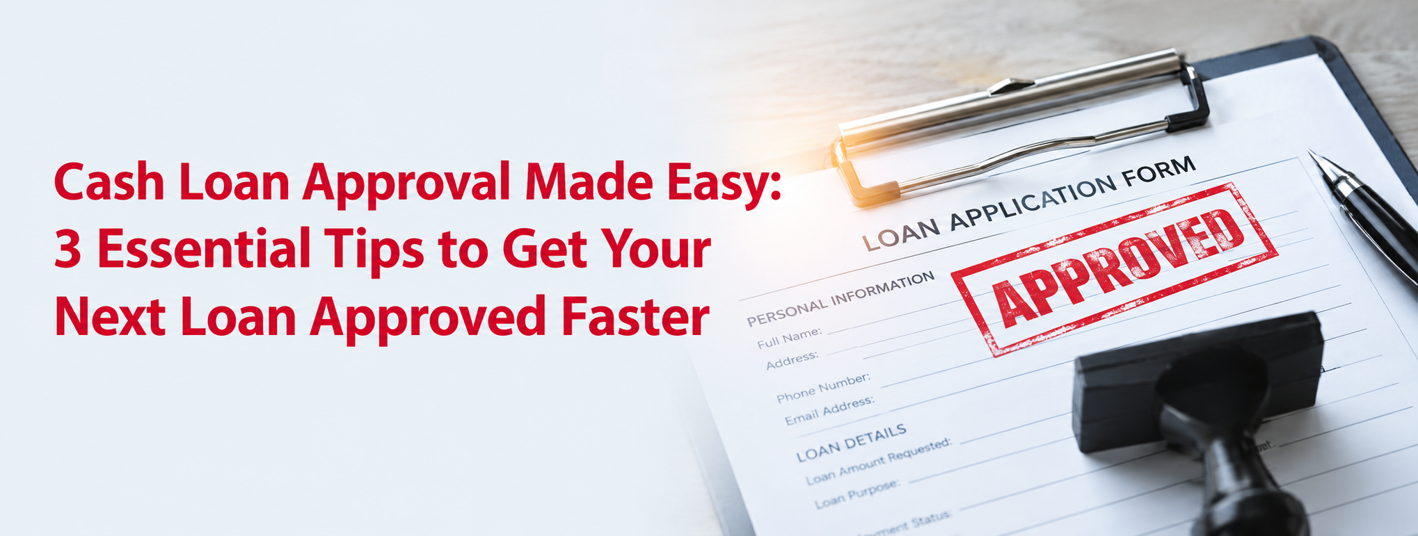Cash Loan Approval Made Easy: 3 Essential Tips to Get Your Next Loan Approved Faster